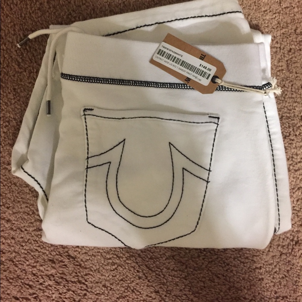 True Religion WDE LG BIG T SWEATPANTS XL