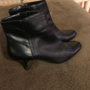 Bandolier Black Leather Bootie