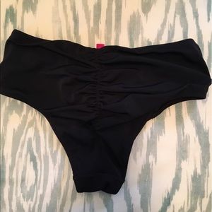 Black Midwaist swim bottoms