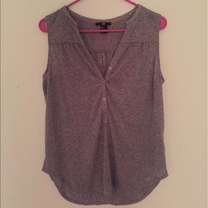 Sleeveless Button Tank