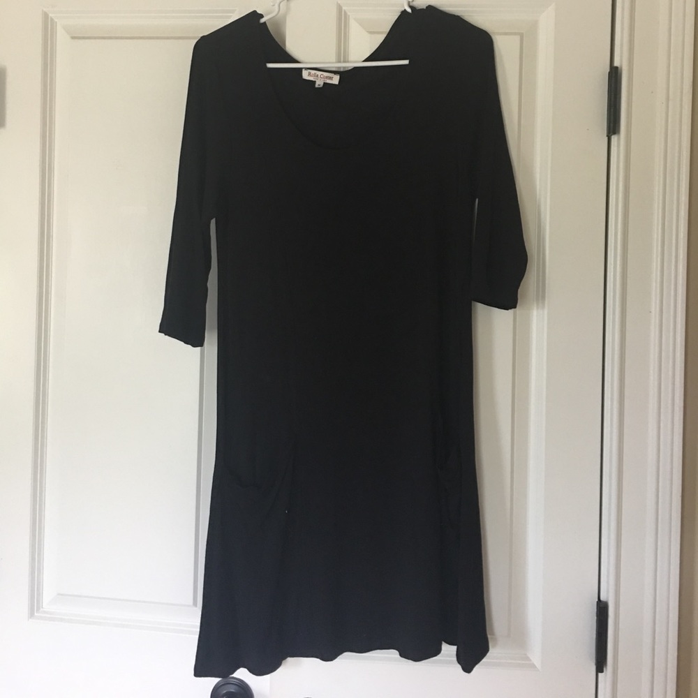 Black cotton dress