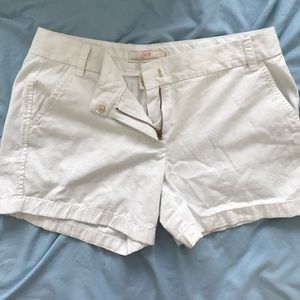 J. Crew white chino shorts