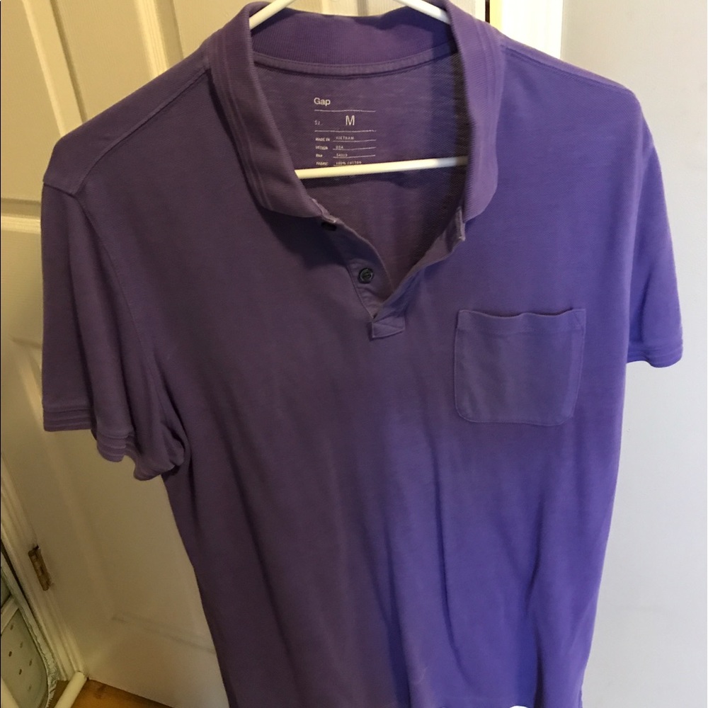 Purple Gap polo shirt