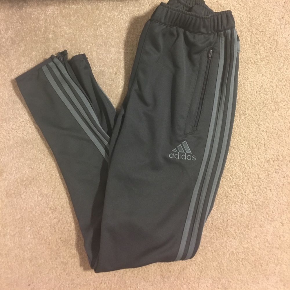 Grey Adidas Tiro Sweatpants
