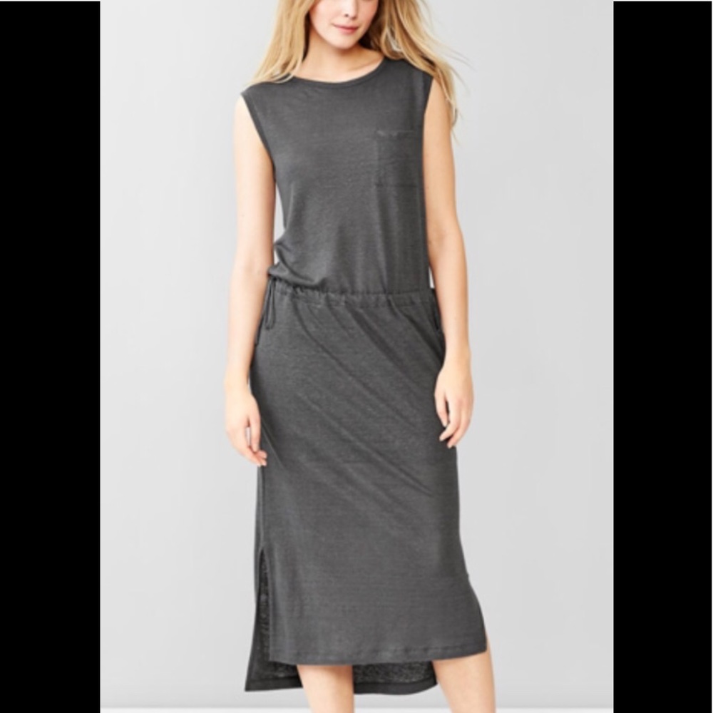 GAP NWT linen gray dress.  Size S small