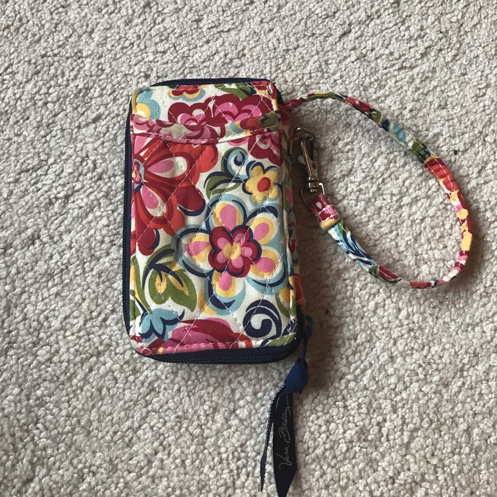 Vera Bradley wristlet with strap