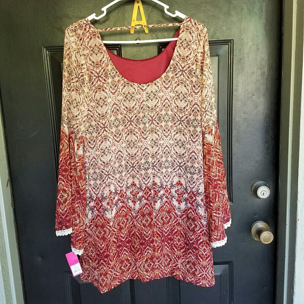🌻 2 FOR $25 🌻 Bell Sleeve Xhilaration Dress - Picture 3 of 4