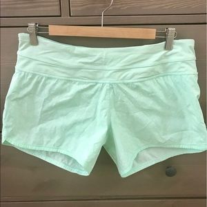 Lululemon Mint Green Polka Dot Shorts 💕