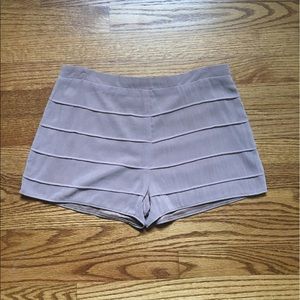 High Waisted Silky Shorts - Dusty Rose