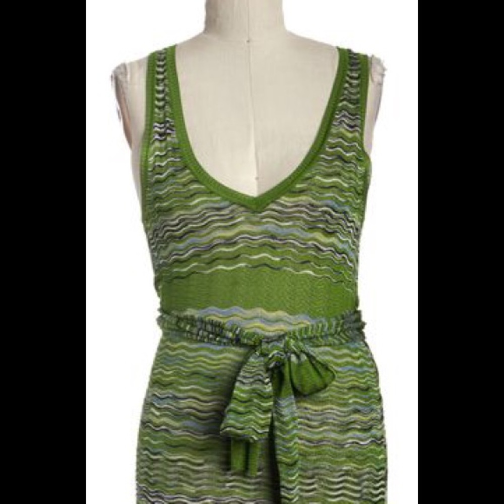 Missoni v-neck sleeveless wrap dress