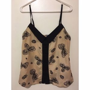 Tan spaghetti strap blouse