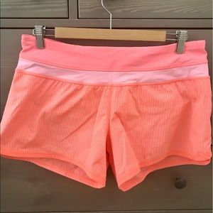 Lululemon Coral Running Shorts Super Cute 💕