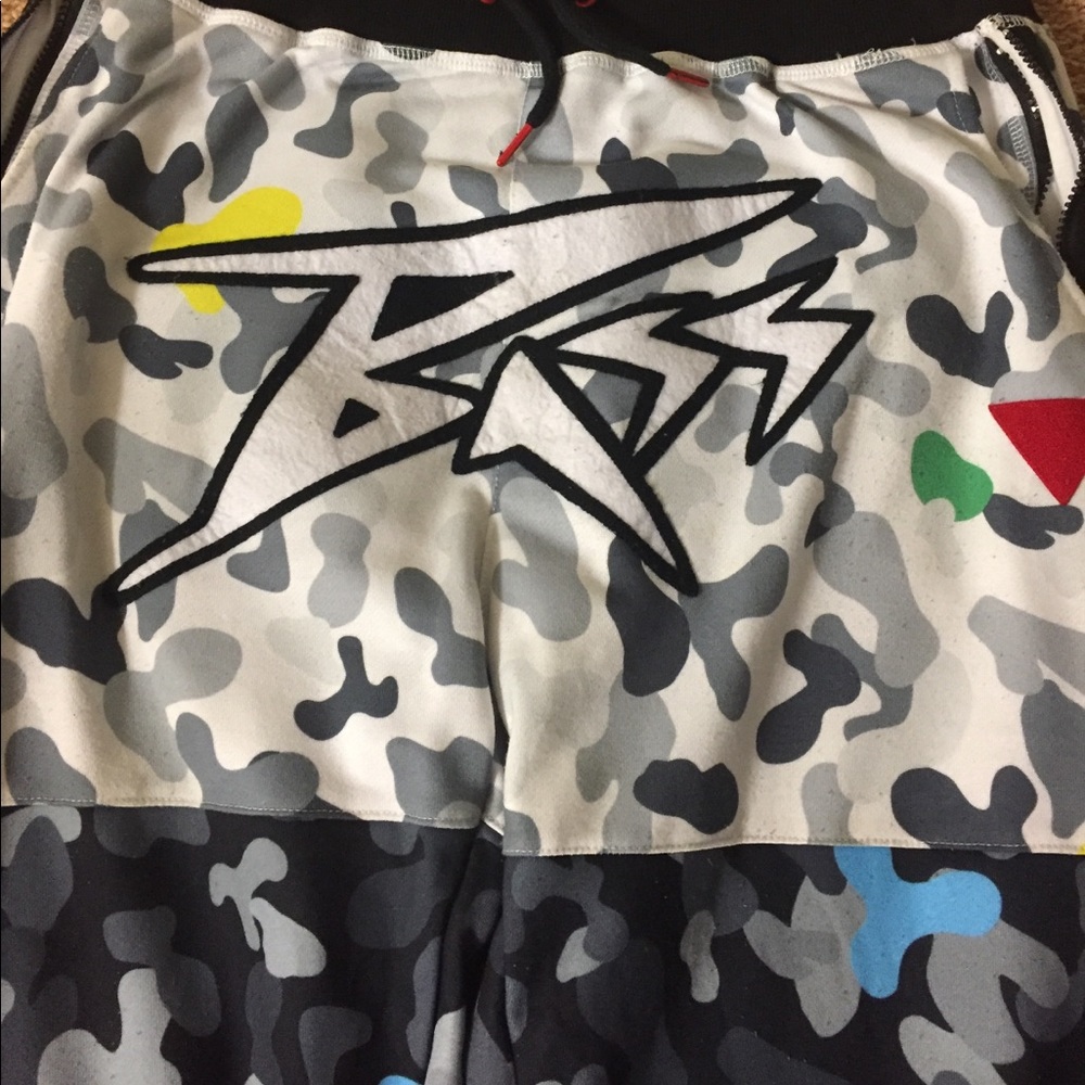 RON BASS CAMOUFLAGE ROCKSTAR JOGGERS - Picture 2 of 4