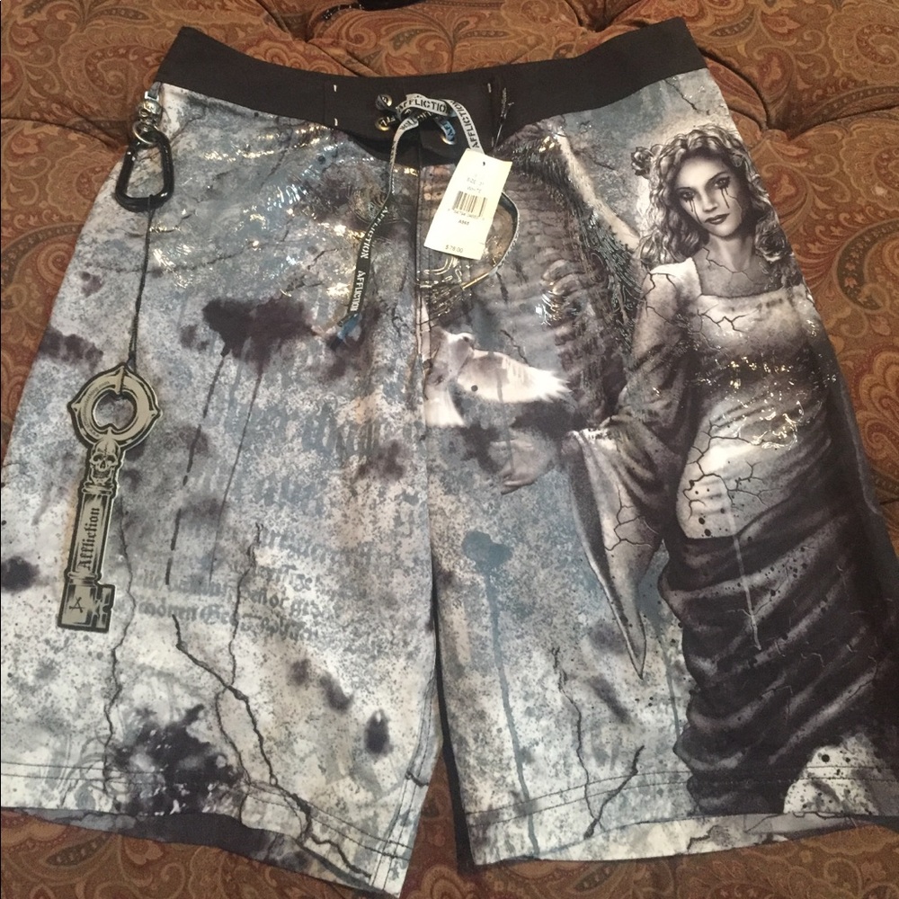 NWT Men's Affliction swim suit, size 31