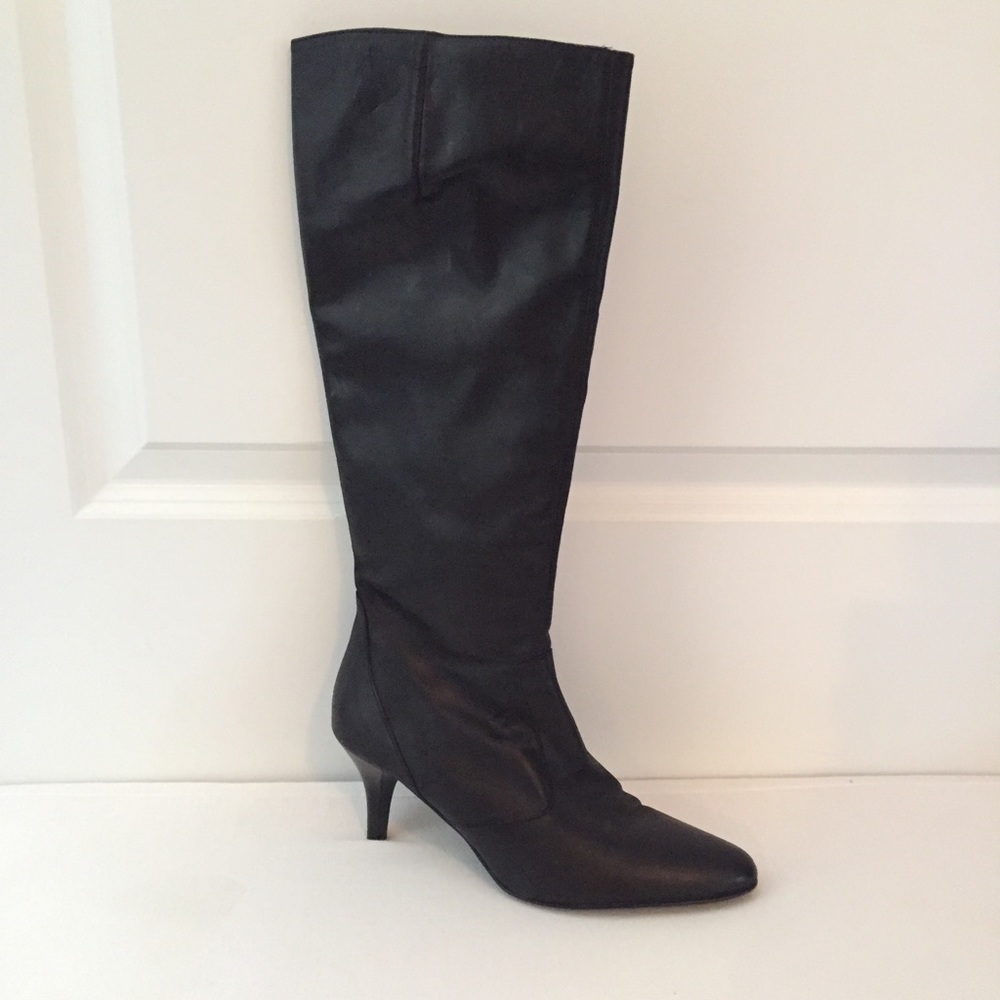 J.Crew Black Leather Boots