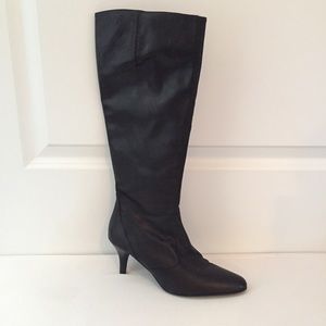 J.Crew Black Leather Boots