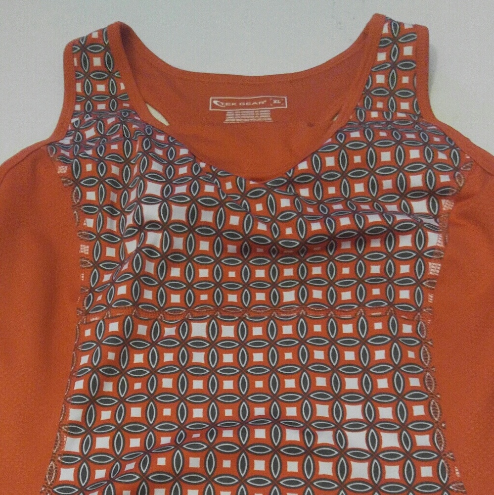 Women's Tek Gear Athletics Top Orange Size XL