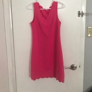 Scallop pink dress looks like Lilly Pulitzer
