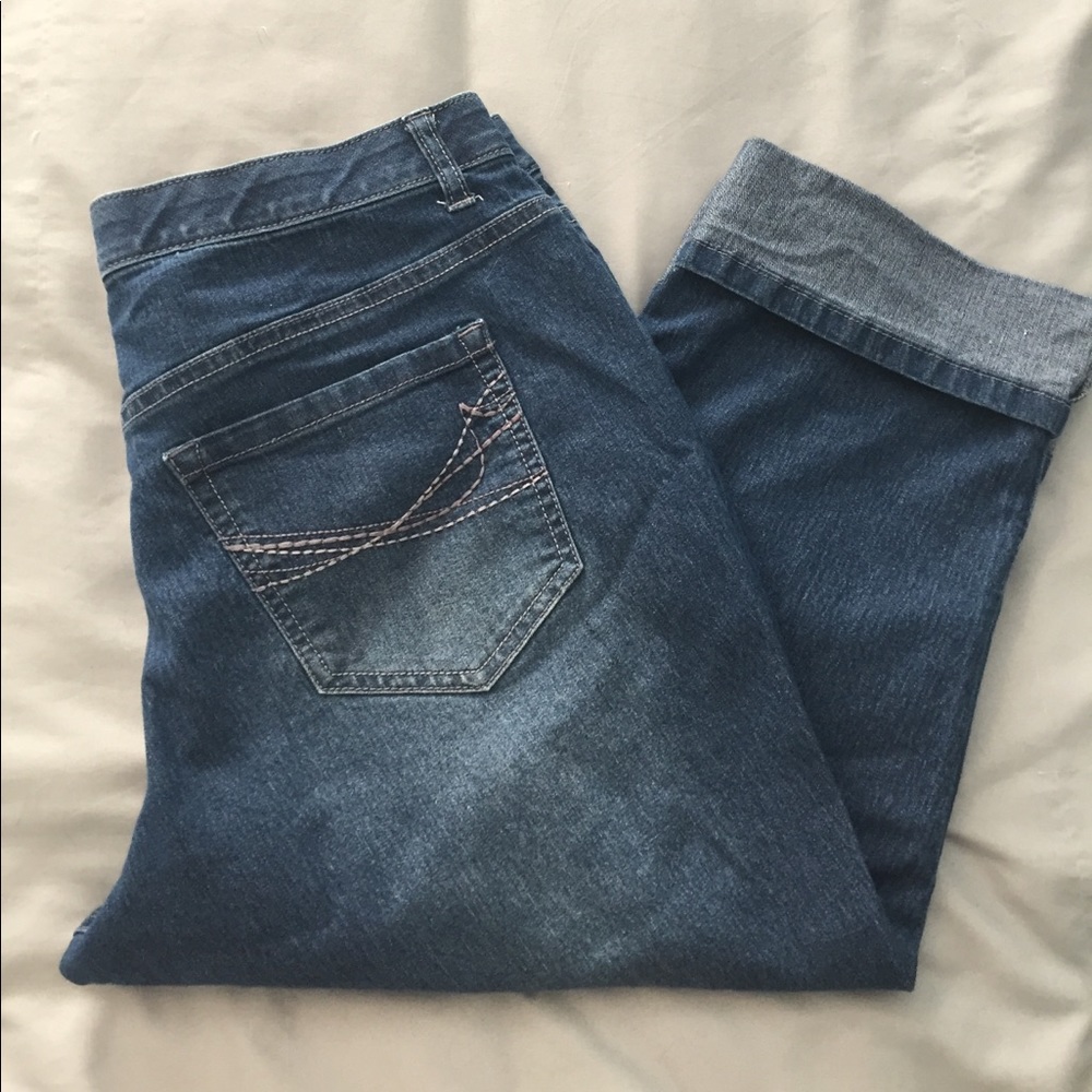 Denim capris