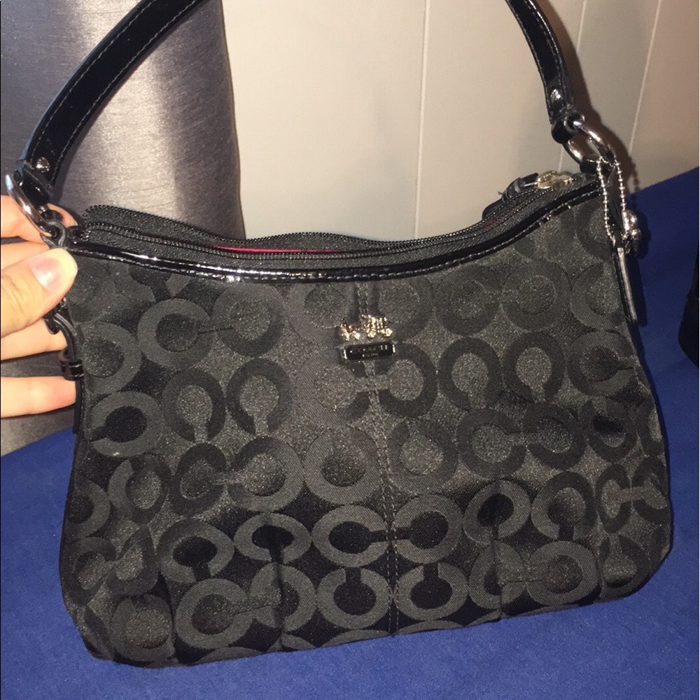 NWOT black original coach handbag small