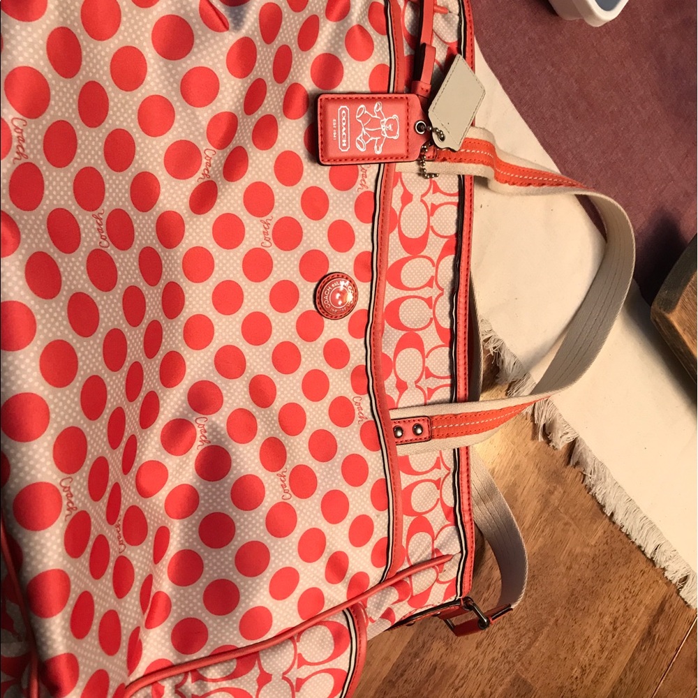 Coach diaper bag, impeccable condition.