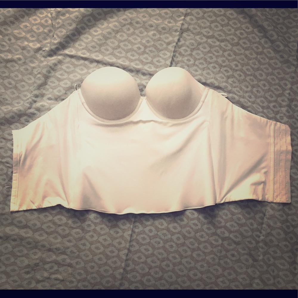 David's Bridal white corset bustier 36C Felina