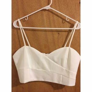White woven bralette. Never worn