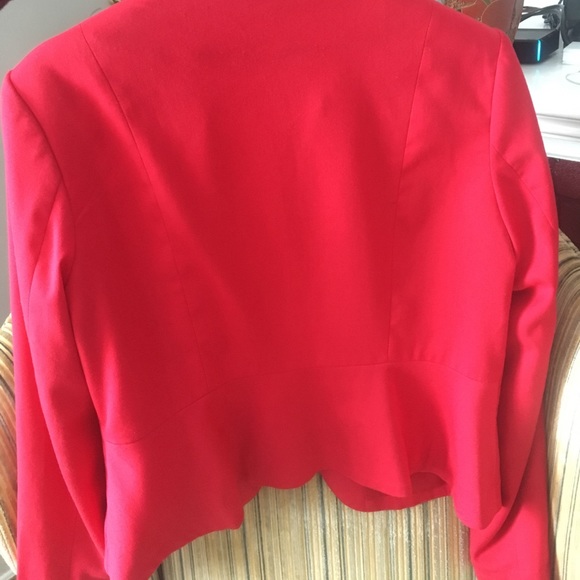 Chic feminine red blazer - Picture 4 of 4