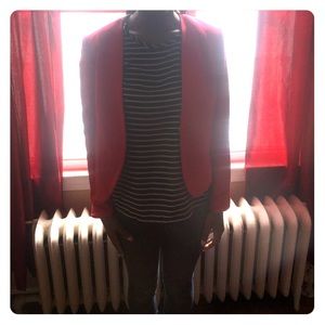 Chic feminine red blazer