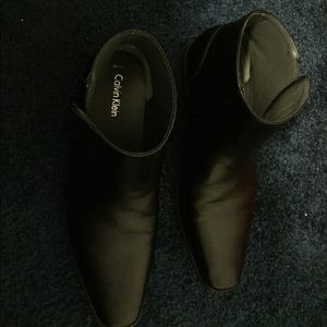 Calvin Klein Leather Chelsea Boots