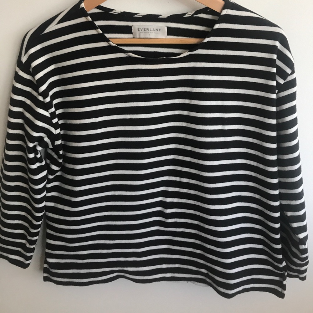 Everlane The Boxy Stripes Shirt