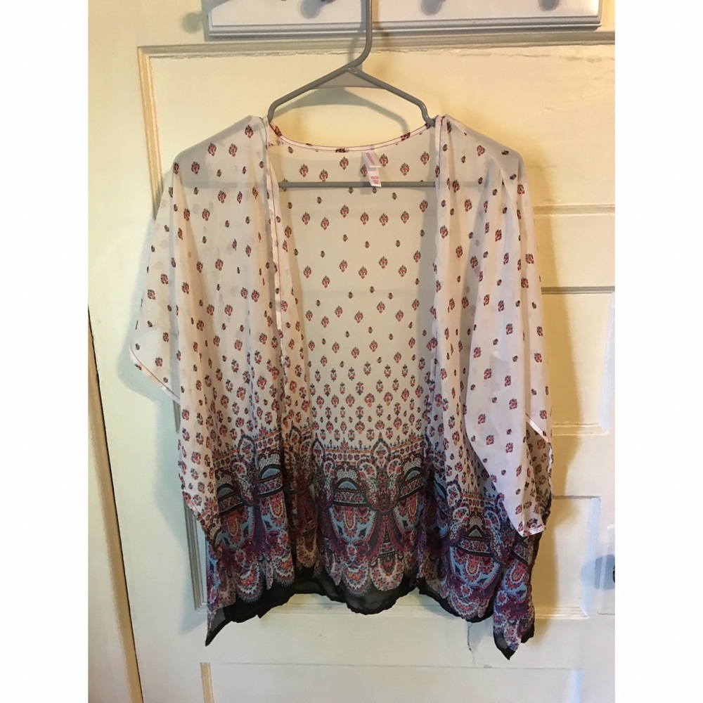 Sheer bohemian kimono