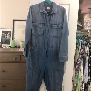 Gap Chambray Jumpsuit