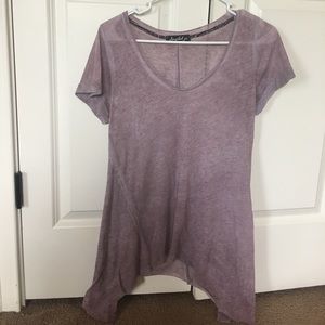 Lavender short sleeve shirt
