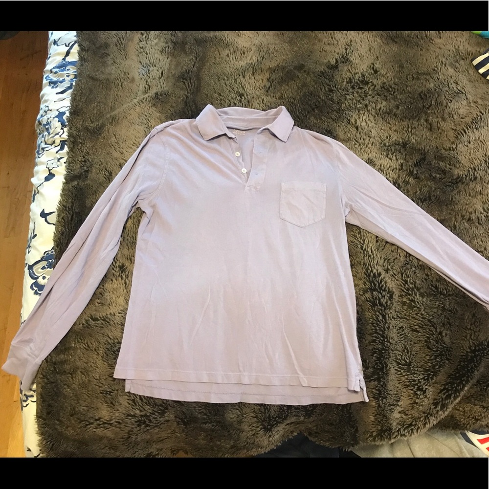 J. Crew long sleeve polo shirt.