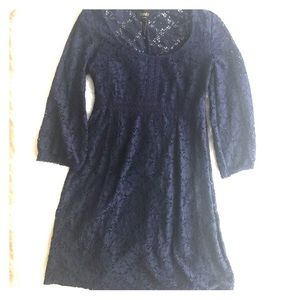 Laundry Size 2 Navy Blue Lace Dress