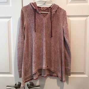 JUICY COUTURE maroon hoodie/poncho