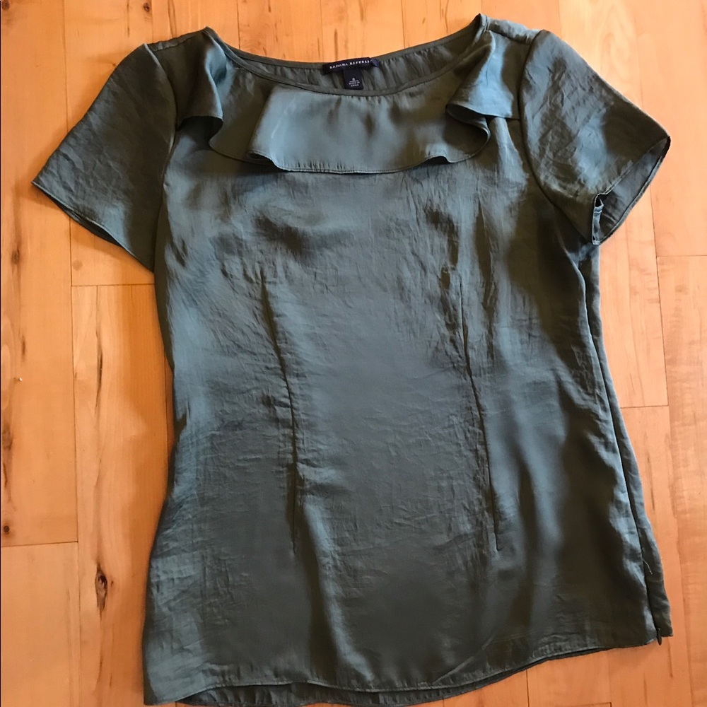 Banana Republic Top, Ruffled Collar