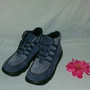 Hush Puppies Blue Suede and Leather