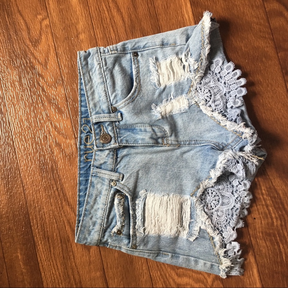 Rue21 lightly worn high waisted jean shorts