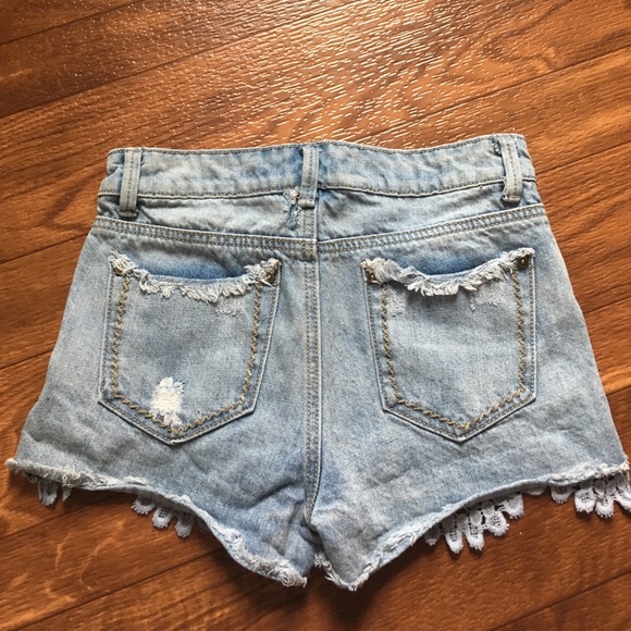 Rue21 lightly worn high waisted jean shorts - Picture 2 of 3