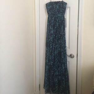 NWT J Crew Watercolor Marbella Strapless Dress