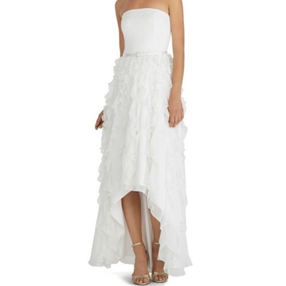 White House Black Market Dresses & Skirts - NWT WHBM Waterfall High-Low Gown