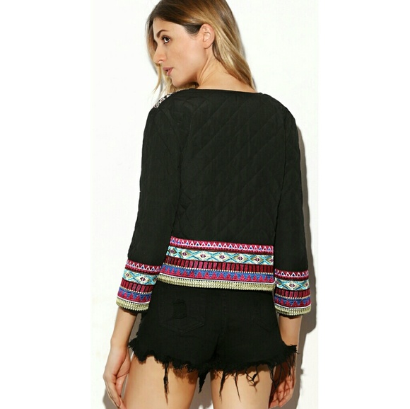 ❤️LAST ONE❤️🌿TRIBAL QUILTED JACKET🌿 - Picture 2 of 5