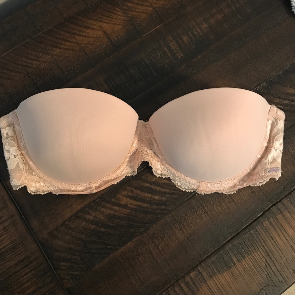 Victoria's Secret PINK Nude Strapless Bra 34B