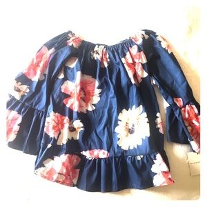 NWT Goodnight Macaroon 'Katalin' Off Shoulder Top