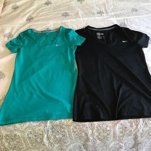 Two Nike Medium Shirts