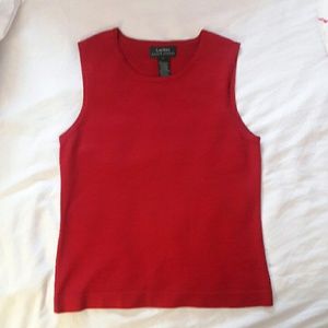 Ralph Lauren Red Tank Size Small