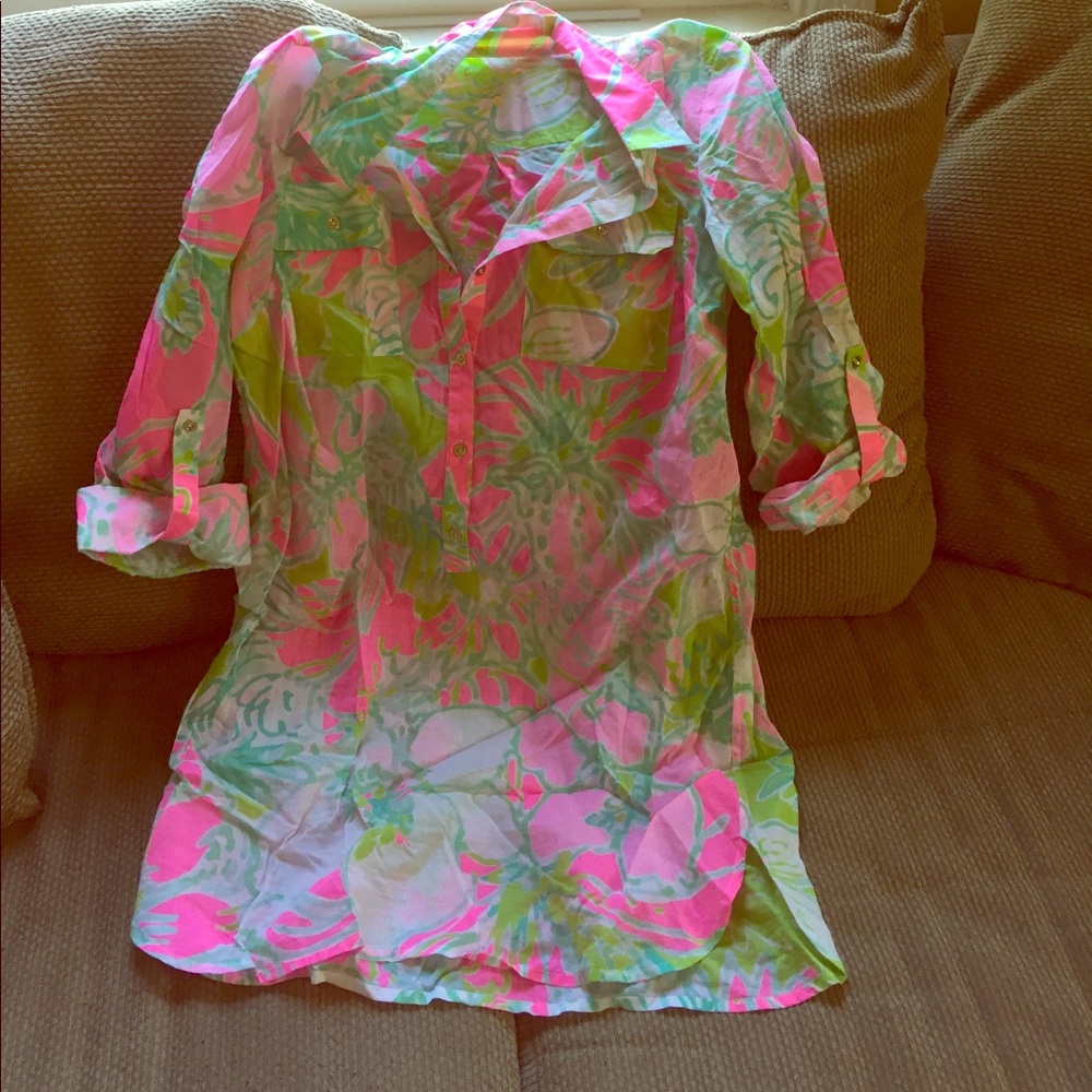 Lilly Pulitzer swim suit cover up size small