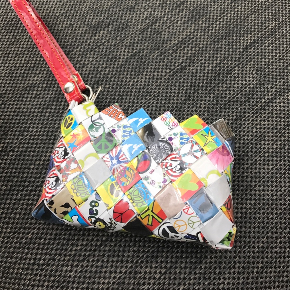 Nahui Ollin "Peace" Wristlet w/ zipper